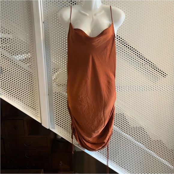 Free People Intimately Day to Night Midi Slip Dress Size Medium in Cinnabar NWT - Picture 12 of 13